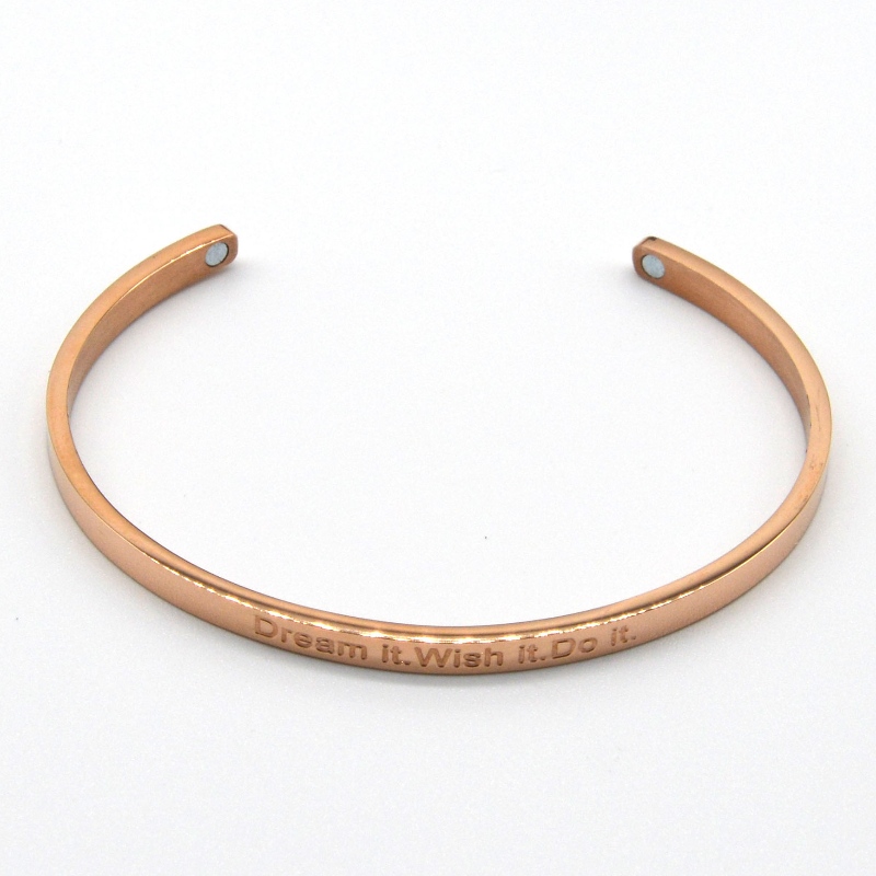 Γράμμα από ανοξείδωτο χάλυβα Bracelet rbbg0123